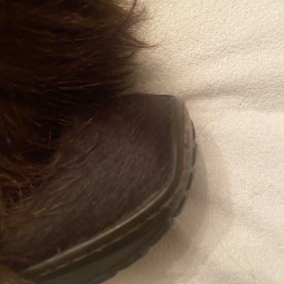 Oscar made in Italy brown  fur apres ski boot 37 - Picture 5 of 8